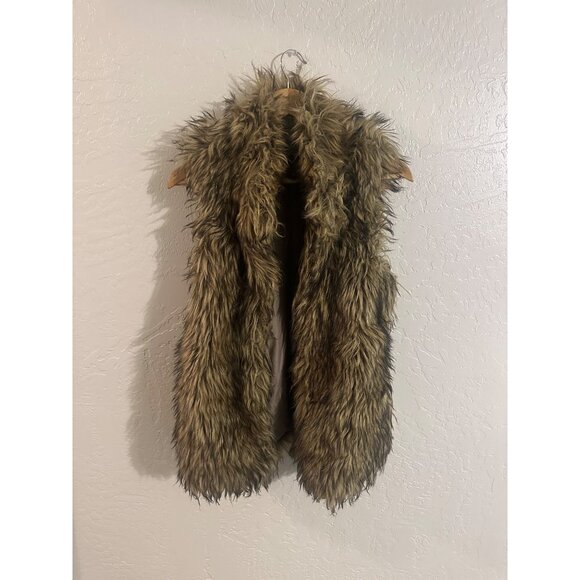 Ci Sono By Cavalini Jackets & Blazers - Ci Sono Penny Lane Retro 70’s Rock Faux Fur Vest